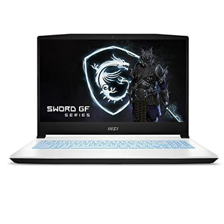 MSI Sword 15.6" 144Hz 3ms FHD Gaming Laptop Intel Core i7-11800H RTX3050TI 8GB 512GBNVMe SSD Win10 - White (A11UD-1248)
