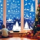 thumbnail image 1 of 166 pegatinas navideñas reutilizables para ventanas, decoraciones navideñas, pegatinas electrostáticas de PVC con forma de copo de nieve y árbol de Papá Noel para ventanas, decoración, 1 of 5