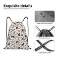 thumbnail image 4 of Fotbe Black Cat And Snake Bolsa Mochila con Cordón Estampada, Bolsa de Gimnasio Deportiva, Bolsa Cinch, Bolsa con Cordón para Hombres y Mujeres-Small, 4 of 6