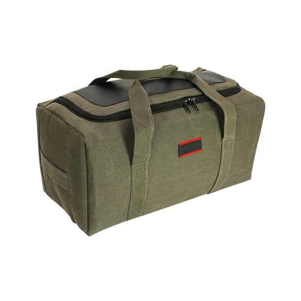 Puntoco Bolsa de equipaje de mano de lona de gran capacidad, bolsa de viaje, bolsa de mudanza para hombres, tienda de campaña para conducción autónoma al aire libre, saco de dormir, bolsa de equipo