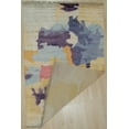 thumbnail image 5 of EORC Multi Hand Knotted BAMBOO SILK Transitional Modern Sik Knotted Rug, 6' x 9', 5 of 5