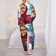 thumbnail image 5 of Lsque Chucky Pattern Long Sleeve Pajama Set for Women - Soft 2-Piece Sleepwear and Loungewear Set with Pockets, Comfy Nightwear, 5 of 8