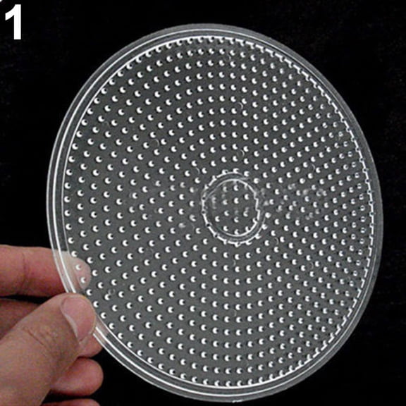 Essen Planche à Picots Ronde Carrée Hexagonale Transparente Grande pour Perles à Fusible Hama Jouet pour Enfants