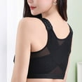 thumbnail image 5 of HaiMao Womens' Front Closure Post-Surgery Posture Corrector Bra Shaper Tops with Breast Support Band Black L(L), 5 of 6