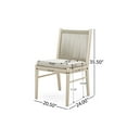 thumbnail image 3 of GDF Studio Benedict Outdoor Acacia Wood Dining Chairs, Set of 2, 3 of 8