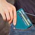 thumbnail image 2 of Tarjetero Fintie Slim, minimalista, de piel con bloqueo RFID, 2 of 7