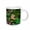 White, variant on 3drose, British Columbia, Bowron Lakes Park. Bunchberry, Forest-cn02 Glu0073 - Gary Luhm, 11oz Two-tone Black Mug