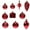 B, variant on LSLJS Christmas Tree Hanging Ball Ornaments, Christmas Decorations 12PCS Christmas Tree Ornament Pendant Party Supplies Tree Hanging Plastic Ball for Party Wedding