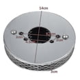 thumbnail image 3 of 2pcs Car Chrome Pancake High Air Flow Air Filter For All 1 Inch Su Hs4 Carburettors 14x3cm, 3 of 5
