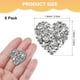 thumbnail image 3 of Uxcell 6-Pack Parches de Corazón de Strass para Planchar 2.5cm Apliques Adhesivos Plateados Brillantes para DIY/Ropa/Zapatos/Bolsas, 3 of 7