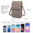 thumbnail image 5 of Small Leather Crossbody Cell Phone Wallet Purse and Bags for Women, 5 of 6