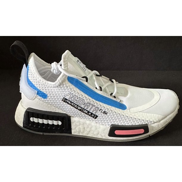 Adi - das NMD R1 Spectoo NASA White Women Classic Running Shoe Size 5.5y New FZ3209