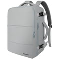 thumbnail image 1 of Mochila de viaje Taygeer Carry On de 15.6 pulgadas con puerto USB, color gris, 1 of 9