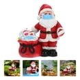 thumbnail image 3 of WASHWEPE Mini Resin Ornaments Santa Claus Shape Garden Decor Outdoor Garden 1Set 1.97X1.18X2.75in, 3 of 7