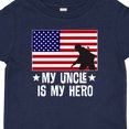 thumbnail image 4 of Inktastic Military Uncle is My Hero Us Flag Boys or Girls Baby T-Shirt, 4 of 5