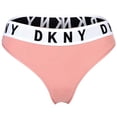 thumbnail image 1 of DKNY String pour Femme - Tanga, Coton Modal Extensible, Ceinture à Logo, uni Old Rose TG (Très Grand), 1 of 2