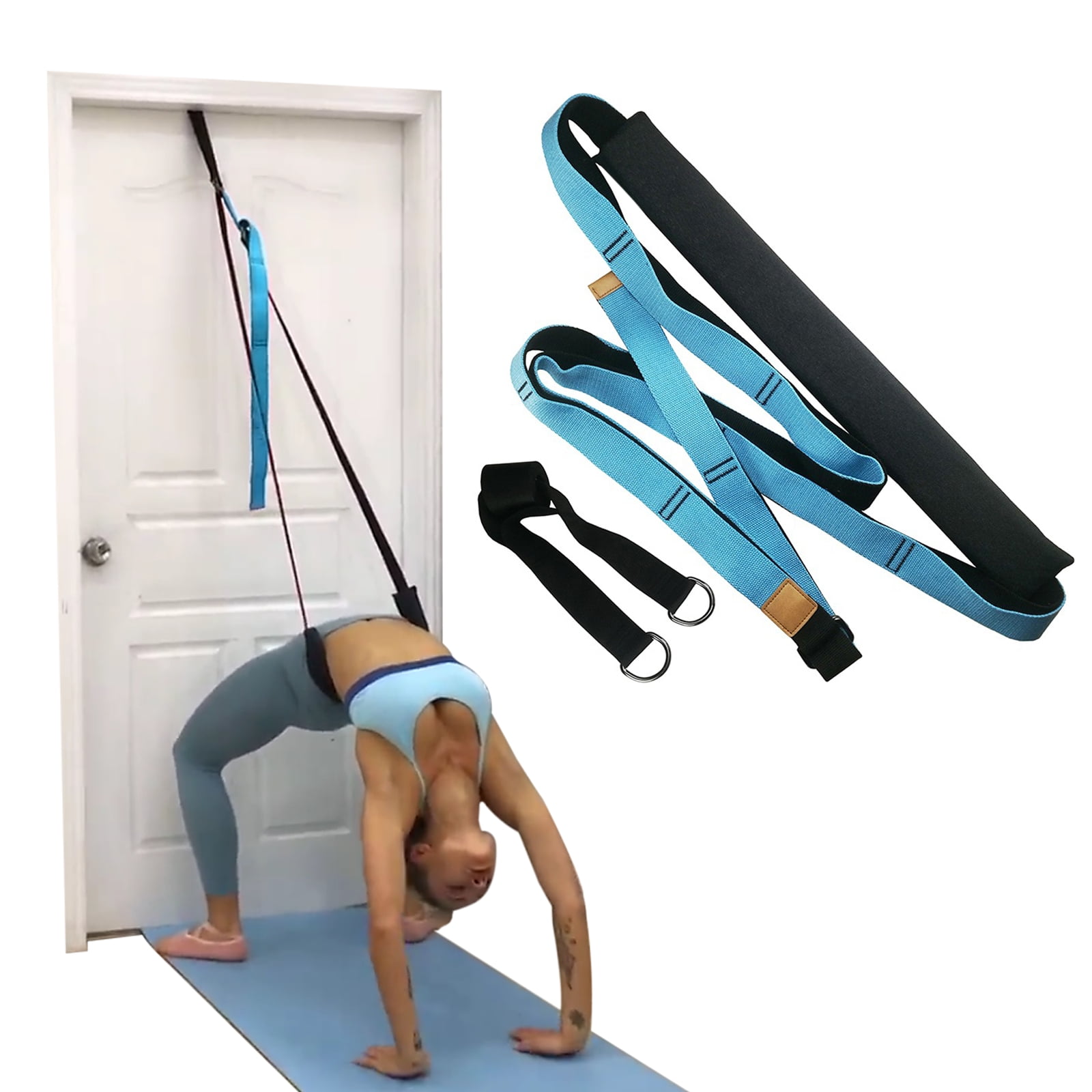 Amdohai 350cm Stretching Band Adjustable Training Belt Yoga Belts Back Bend Strap Assist for Home Yoga Fitness Exercise Body Building