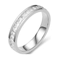 thumbnail image 1 of Minnieouse Anillo de cristal exquisito para mujer, joyería de mano decorativa para boda, diamantes de imitación de Metal, decoración de ropa, Ropa, zapatos y accesorios Miscelánea Plata Talla 7, 1 of 6