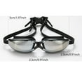 thumbnail image 2 of Bookk Large Frame Swim Goggles An Ti Fog & For Adults (4 Styles) With Silicone Seal & Hard Included, 2 of 4