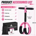 thumbnail image 2 of Hlthair Pedal Resistance Band with Handle Resistance Bands for Working out Burn Belly Fat Fast, 55LB Non-Slip Foot Pedals for Home Gym & Travel Portable Exercise Bands for Women Pink, 2 of 8