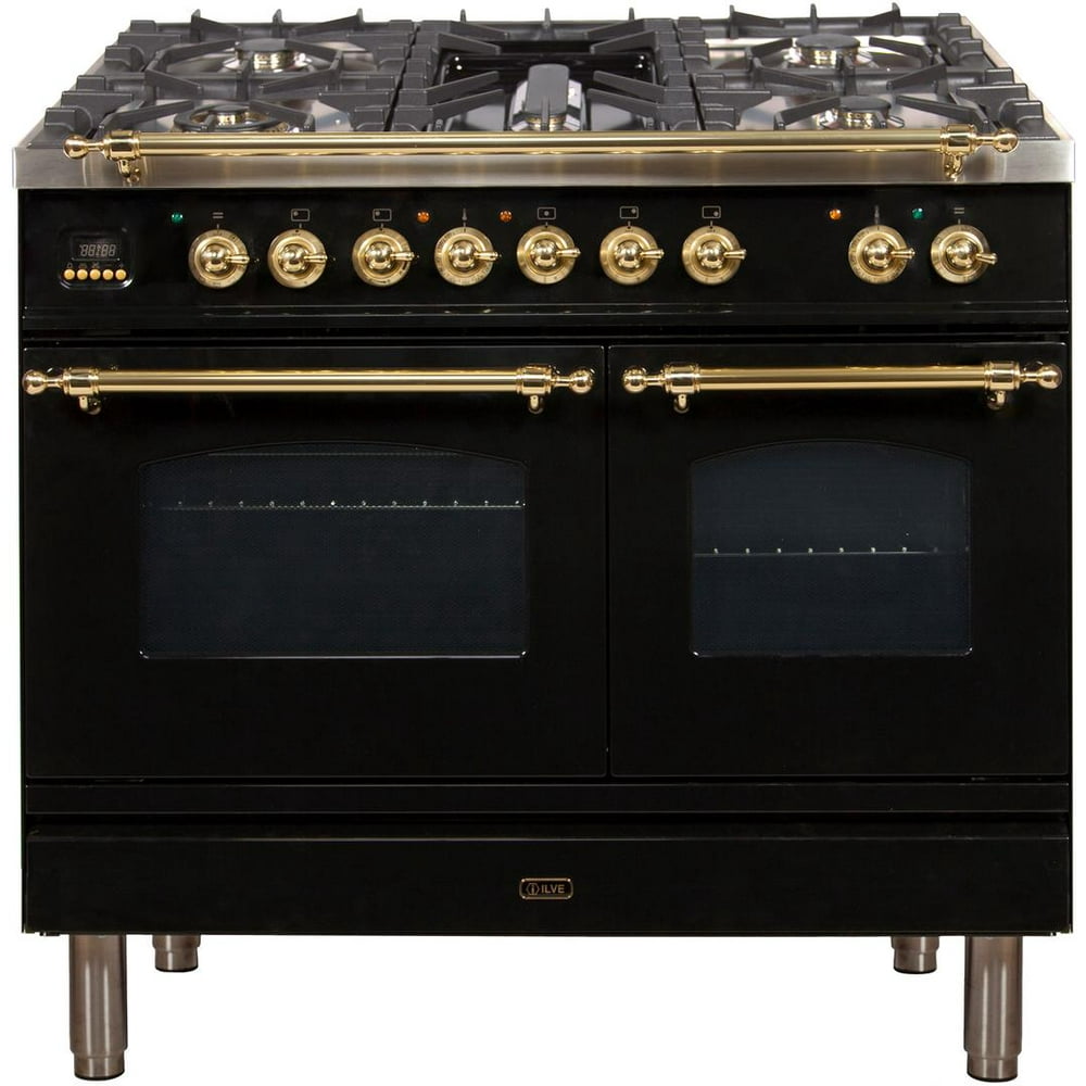 Ilve UPDN100FDMPN Nostalgie Series 40 Inch Dual Fuel Convection