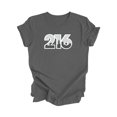 thumbnail image 1 of 216 Cleveland Ohio USA Code Régional Skyline de la Ville Cadeau - T-Shirt Unisexe - Inspired X, 1 of 1
