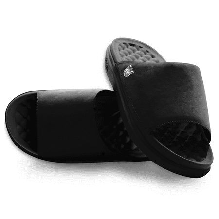 Unisex ISlide Black Sacramento Kings Minimalistic Motive Slide Sandals