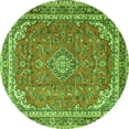 thumbnail image 1 of Ahgly Company Indoor Round Persian Green Traditional Area Rugs, 5' Round, 1 of 1