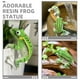thumbnail image 5 of Estatua de rana, adornos de simulación, mini ranas de resina, micropaisaje, ranas, artesanía, escultura animal para jardín, patio, decoración de jardín, 5 of 7