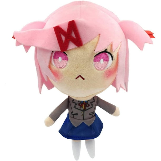 Peluche Ddlc de 21,5 cm/8,5 pulgadas, juguete de peluche de juego de anime para fanáticos de Ddlc (yuri)