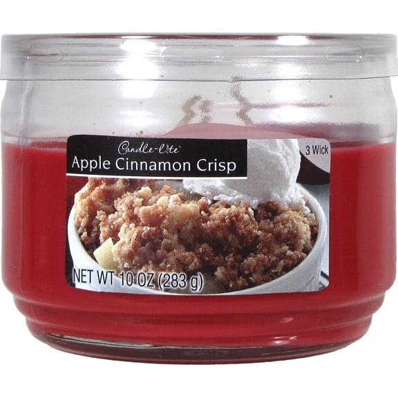 Candle lite 1879021 10 Oz Apple Cinnamon Scented Jar Candle