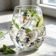 thumbnail image 6 of Art Goose Glass Cup,12 oz,Reusable Glassware Cup for Beverage,Soda,Lemon,Juice, Drinking Borosilicate Drinkware Mug,2pcs - 03 Goose Cup, 6 of 6