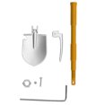 thumbnail image 2 of RC Crawler Shovel, Aluminum Alloy & Iron Adjustable Shovel Tool for 1/10 RC Crawler Trucks Metal Accessory for SCX24 Trail Rig, 2 of 7