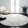 thumbnail image 3 of SAFAVIEH Fontana Darin Geometric Shag Area Rug, Ivory/Grey, 3' x 5', 3 of 9