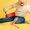 thumbnail image 2 of 2pcs Wooden Ratchet Spinners Handheld Ratchet Noise Makers Percussion Musical Instrument, 2 of 8