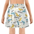 thumbnail image 5 of joogoo Cartoon Dinosaurs White Boys Swim Trunks Beach Swimsuit Shorts Boxer 9-11Y, 5 of 8