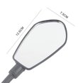 thumbnail image 4 of Adjustable Rotatable Bicycle Wide Angle Mirror Acrylic Convex Rear View Mirror -Single Color Box, 4 of 5