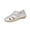 Silver, variant on Summer Shoes for Women Closed Toe Leather Comfortable Orthopedic Soft Sole Strap Boho Gladiator Beach Casual Shoes