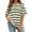 A-Army Green61, variant on Jamsmile Women T-Shirts Striped Print Loose Fit Short Sleeve Summer Tee Shirts Tops Casual Oversize Basic Baggy Loose Tops