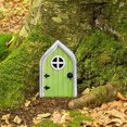 thumbnail image 5 of Miniature Fairy Gnome Home Door - Outdoor Wooden Fairy Door for Gardens, Tree Statues, and Yard Decor, Perfect for Imaginative Spaces, 5 of 5