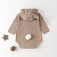 thumbnail image 5 of Mgmyaa Baby Boys Girls Hooded Romper with Cute Rabbit Ears Long Sleeve Winter Warm Jumpsuit Outfit for 3-24 Months, 5 of 8