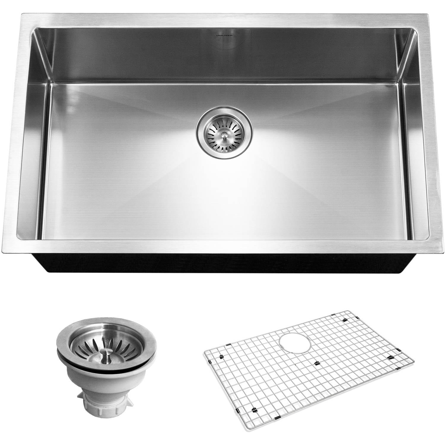 Houzer Cng 3200 Savoir Series 10mm Radius Undermount Single Bowl Kitchen Sink