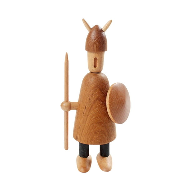 Marioneta de madera en miniatura Artlovin para decoración del hogar, estatua de madera de haya Wmkox8yii fhajkh2901