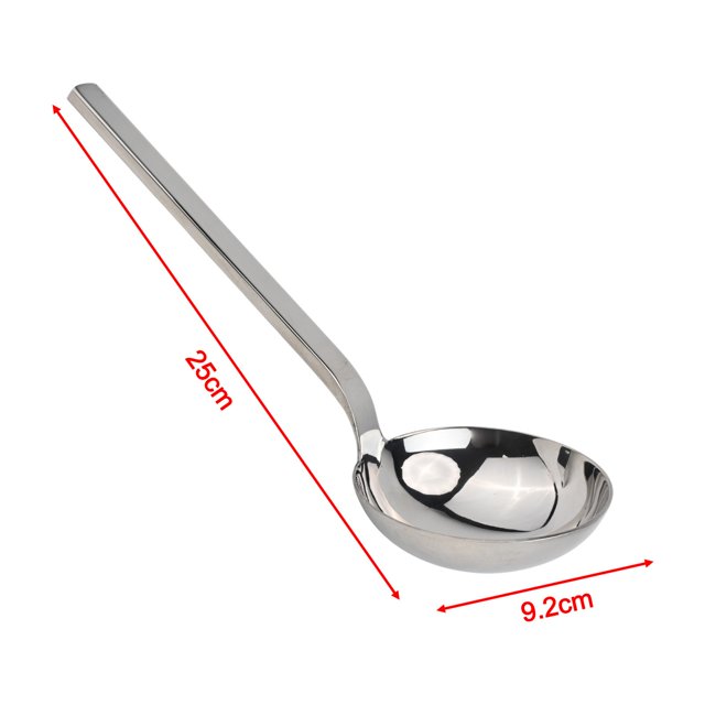 Bgsha Comfortable Handle 304 Stainless Steel Spoon Dining Table 18.8*9.2cm 7.41*3.62 Inches Short Handle Spoon Easy To Clean