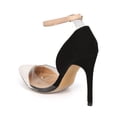 thumbnail image 3 of New Women Liliana Catie-24 Mix Media Pointy Toe Lucite D'orsay Stiletto Pump Sz, 3 of 5