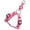 Pink, variant on Country Brook Petz® Rainbow Hearts Step-In Dog Harness, Small