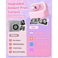 thumbnail image 6 of Kids Camera Instant Print Toys for Girls Age 5-12, 1080P Instant Camera for Kids with Dual Camera Print Selfie Photos, Christmas Birthday Gifts for Girls -32GB Pink, 6 of 8