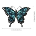 thumbnail image 3 of 3D Metal Butterfly Wall Art Decor, Hand Painted Hanging Butterfly Ornament, Weatherproof Outdoor Fence, Patio, Tree, Indoor Wall Sculpture Decoration15.74*11.5 in., 3 of 6