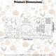thumbnail image 3 of Halloween Coloring Poster 72x30 Inches Giant Drawing Poster for Boys Girls Coloring Sheet Dining Tablecloth Toddler, 3 of 4