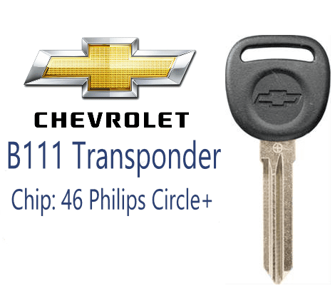 NEW Chevrolet Equinox 2007-2010 B111 - PT Transponder Chip Key (46) Circle VLS